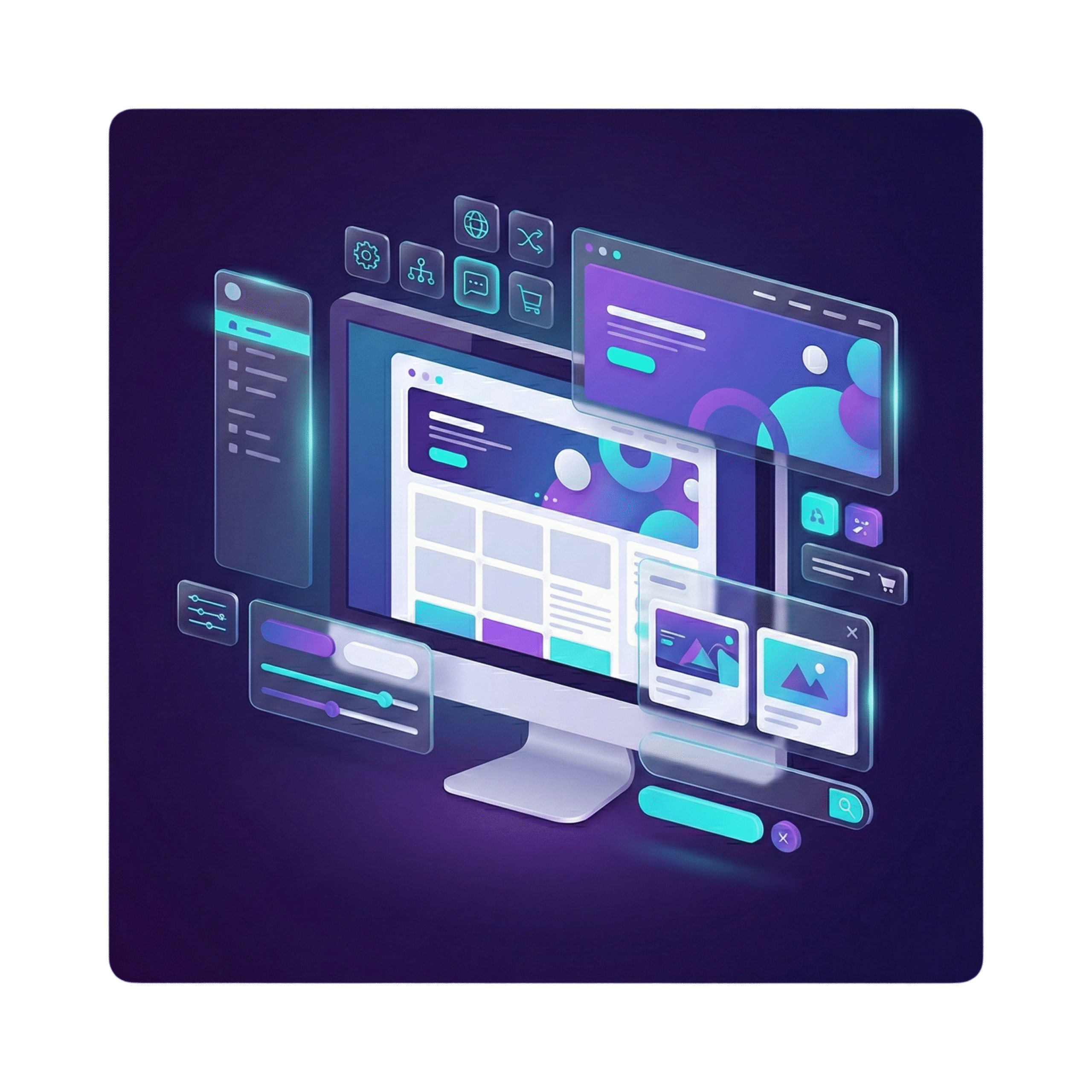 Responsywne nowoczesne strony WWW — widok na mobile i desktop