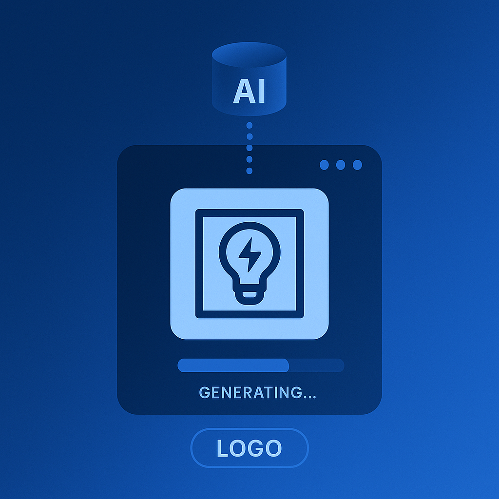 Proces generowania logo online z udziałem sztucznej inteligencji