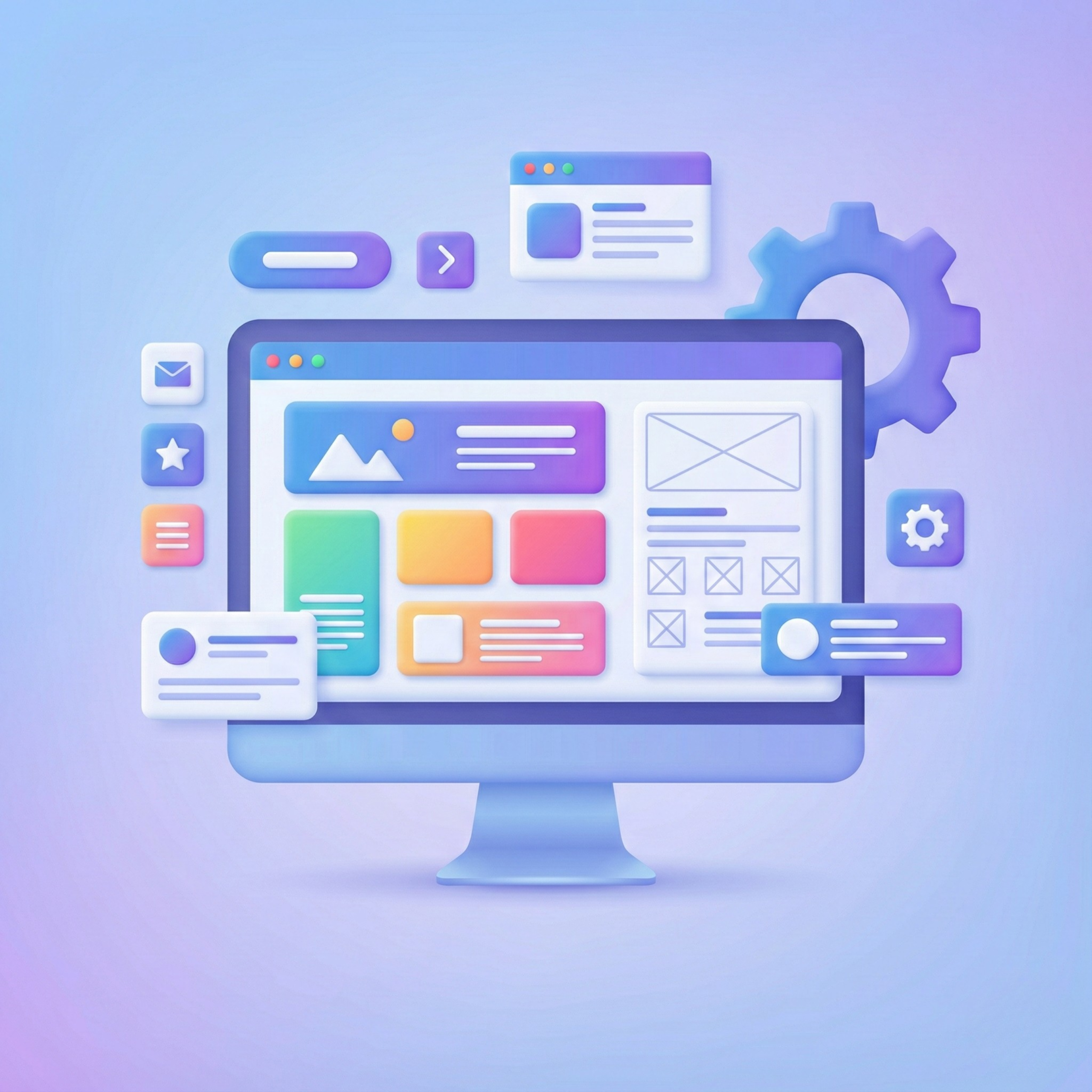 jak tworzyć strony internetowe — przykład układu sekcji i struktury strony