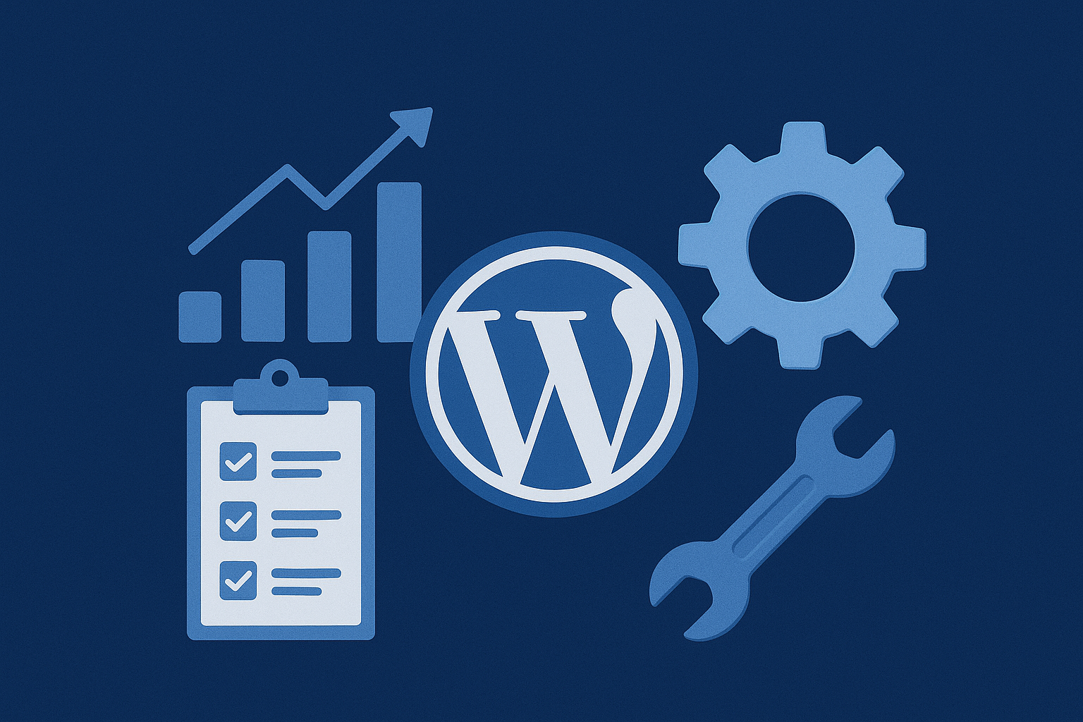 Optymalizacja strony WordPress — przykładowy panel analizy wydajności